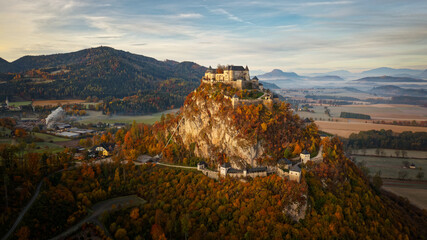 View of Hochosterwitz Castle, one of Austria most impressive medieval castles dating back to the...