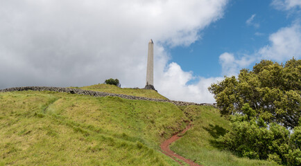 Obelisk on One tree Hill in Auckland new Zealand