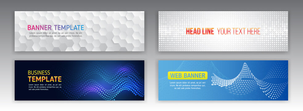 Cyber security for business and internet projects. Abstract web design banner. Modern graphic template for websites. High tech futuristic technology background.