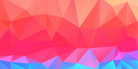 Obraz premium Colorful, Vintage Style Polygonal Mosaic Background, Creative Design Templates