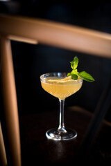 cocktail with lime