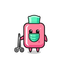 surgeon bubble gum mascot character