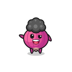onion character as the afro boy