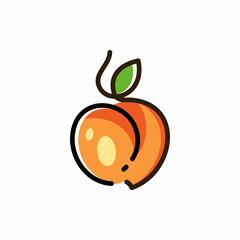 Creative Peach  Logo Symbol Design Illustration