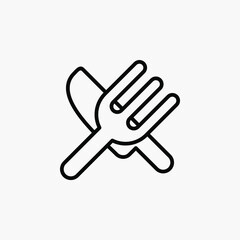 Food, kitchen, restaurant line icon, vector, illustration, logo template. Suitable for many purposes.