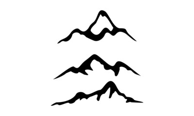 black mountain vector logo