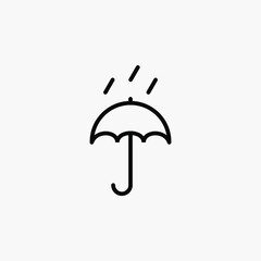 Umbrella line icon, vector, illustration, logo template. Suitable for many purposes.