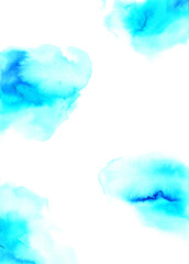 水彩のブルーの背景