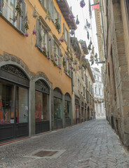 Obraz premium Bergamo old town street