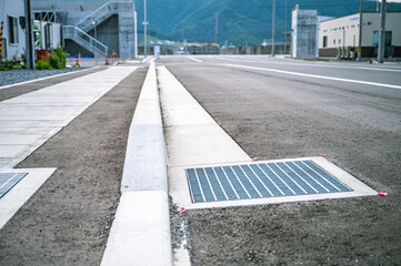 大船渡の新しい排水溝