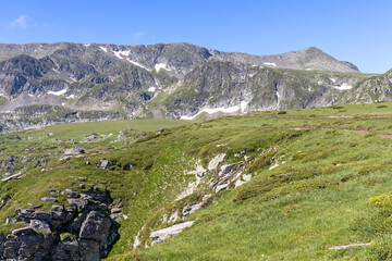 Fototapeta premium Landscape of Rila Mountain near The Seven Rila Lakes, Bulgaria
