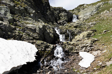 Landscape of Rila Mountain near The Seven Rila Lakes, Bulgaria