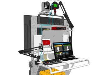 Mobile Streaming unit for outdoor Production. Live streaming system/equipment. online streaming on Social media. Mini broadcast 3D Model Prototype 