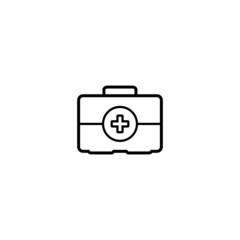 first aid kit icon, first aid kit sign vector