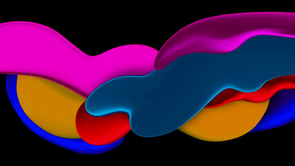 Modern colorful flow, Abstract modern shape and color design background,