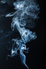 Smoke on black background