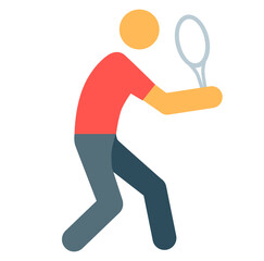 Tennis, playing, Olympic Games, sports, games, athletes, beauty, cartoon, illustration, body, confrontation, competition, health, exercise, training, Olympic Games,
