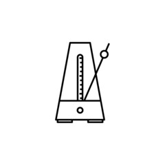 Metronome icon design template vector isolated illustration