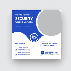 Home Reliable Security Social Media Post Trusted Web Banner Fast Security Service Office Fast Security Service Banner Or Square Flyer Template Design