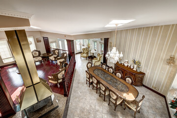 Full set of images of Italian style house with big kitchen, bathrooms, bedrooms and finished basement in Montreal, Canada