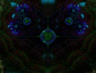 Imaginatory fractal abstract background Image