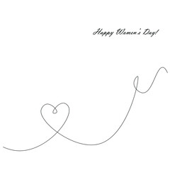 Happy womens card vector illustration