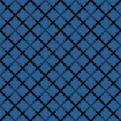 Table of blue mixed with blue-grey, fluorescent, black background.