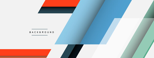 Vector background. Abstract overlapping color lines design with shadow effects. Illustration for wallpaper banner background or landing page