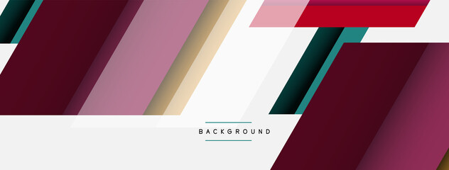 Vector background. Abstract overlapping color lines design with shadow effects. Illustration for wallpaper banner background or landing page
