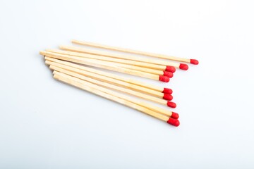 Unlit matchsticks