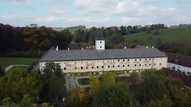 Grieskirchen, Austria- Landschloss Parz Aerial