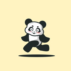cute panda happy 