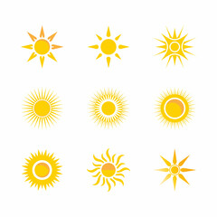 Sun Vector illustration Icon Logo Template design