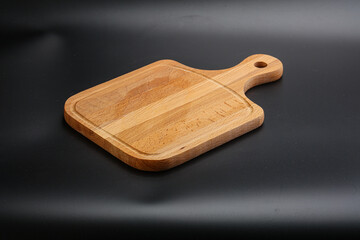 Wooden board for kitchen isolated