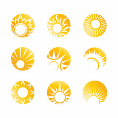 Sun Vector illustration Icon Logo Template design