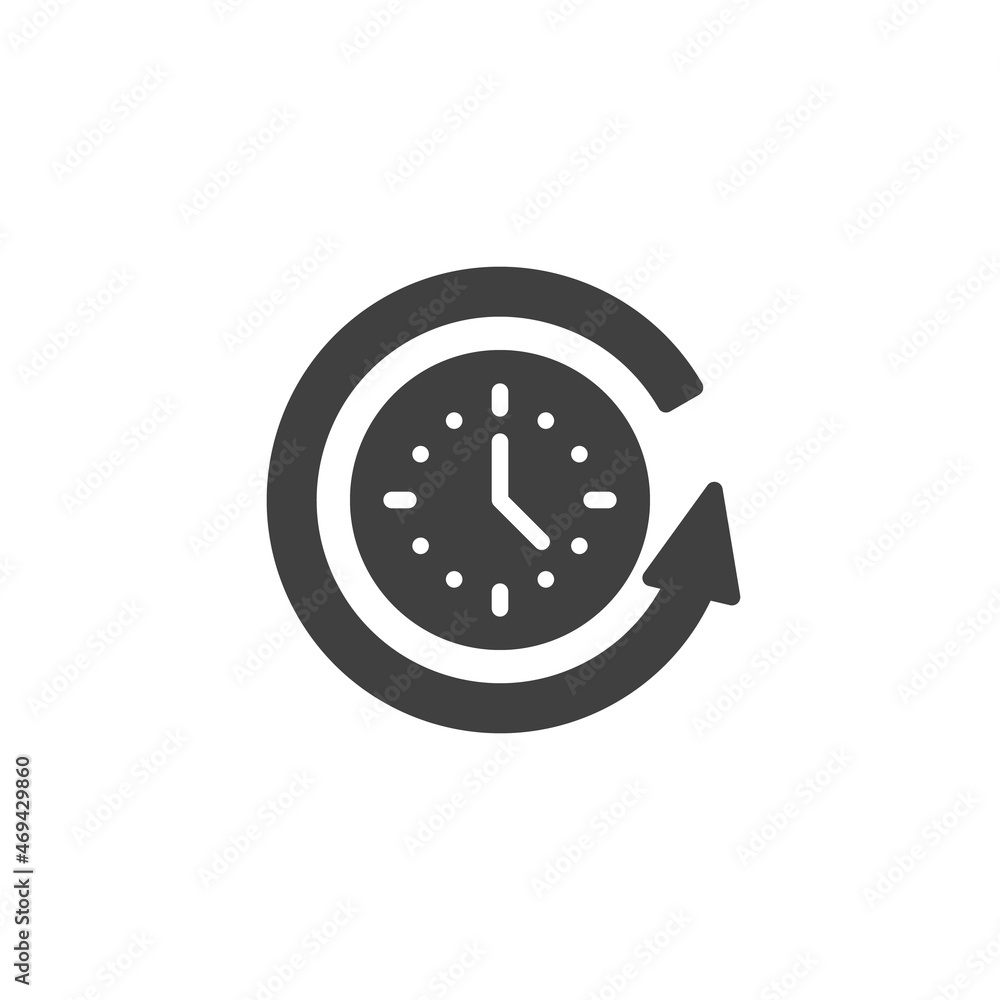 Poster countdown timer vector icon