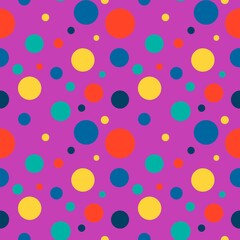 Fototapeta na wymiar seamless half drop pastel polka dot repeat pattern ,for cloth design , backdrop background