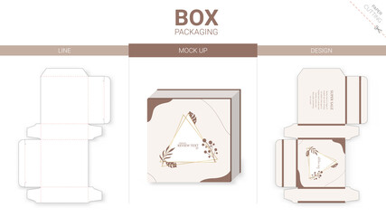 box packaging design and mock up
