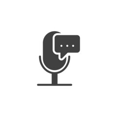 Voice translator vector icon
