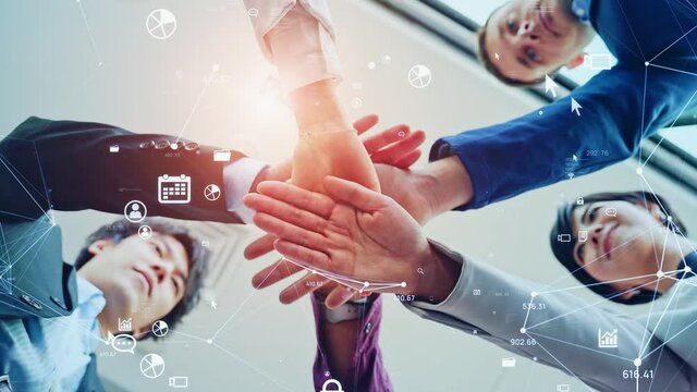 Business network concept. Teamwork. Partnership. Human resources.