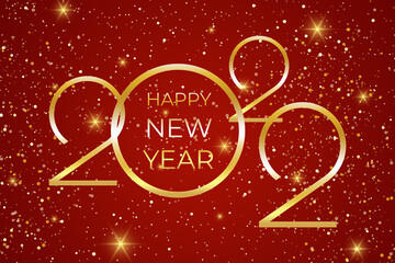 Happy New Year 2022 Holiday banner