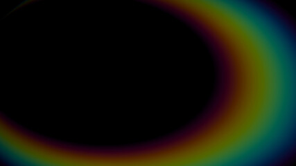 rainbow flare on black background