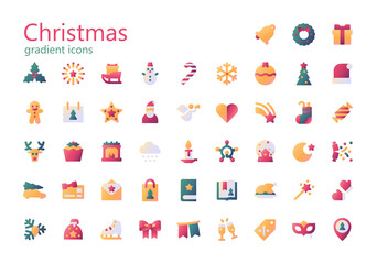 Christmas gradient iconset