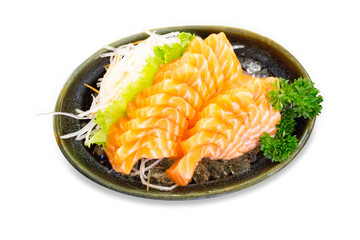 Die cut of Slice fresh salmon