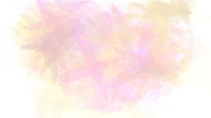 Abstract paint paper textured stain canvas element for text design, retro invitation card, template illustration. Aquarelle pale grunge ink orange, pink and yellow shades grunge watercolor background