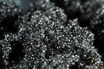 Special material for absorbing dirt from water in filters