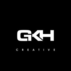 Obraz premium GKH Letter Initial Logo Design Template Vector Illustration