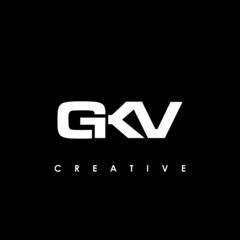 GKV Letter Initial Logo Design Template Vector Illustration