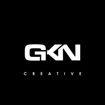 GKN Letter Initial Logo Design Template Vector Illustration