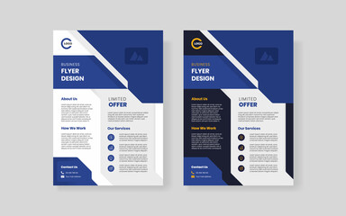modern business flyer brochure design template